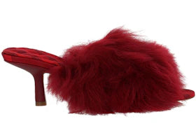 Burberry Jackie Shearling Mules Berry (Women's)