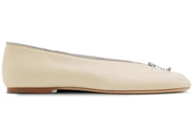 Burberry Leather Sadler Zip Ballerinas Soap (Women's)