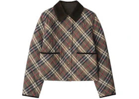 Burberry Oldham Chk Jacket Moss Brown/Ink Grey