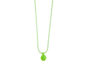 Chrome Hearts Crossball Charm Necklace Green