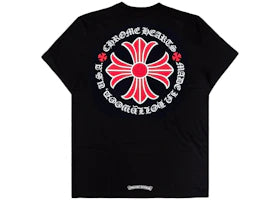 Chrome Hearts Made In Hollywood Plus Cross T-shirt Black/Red