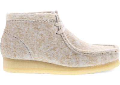 Clarks Originals Wallabee Boot Speckled Hair On Leather (Women's)