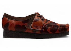 Clarks Wallabee Brown Cow Print (Women's)