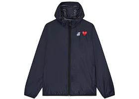 Comme des Garcons Play x K-Way Claude Full-Zip Jacket Navy