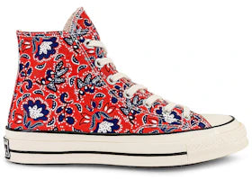 Converse Chuck Taylor All Star 70 Hi Paisley Habanero Red