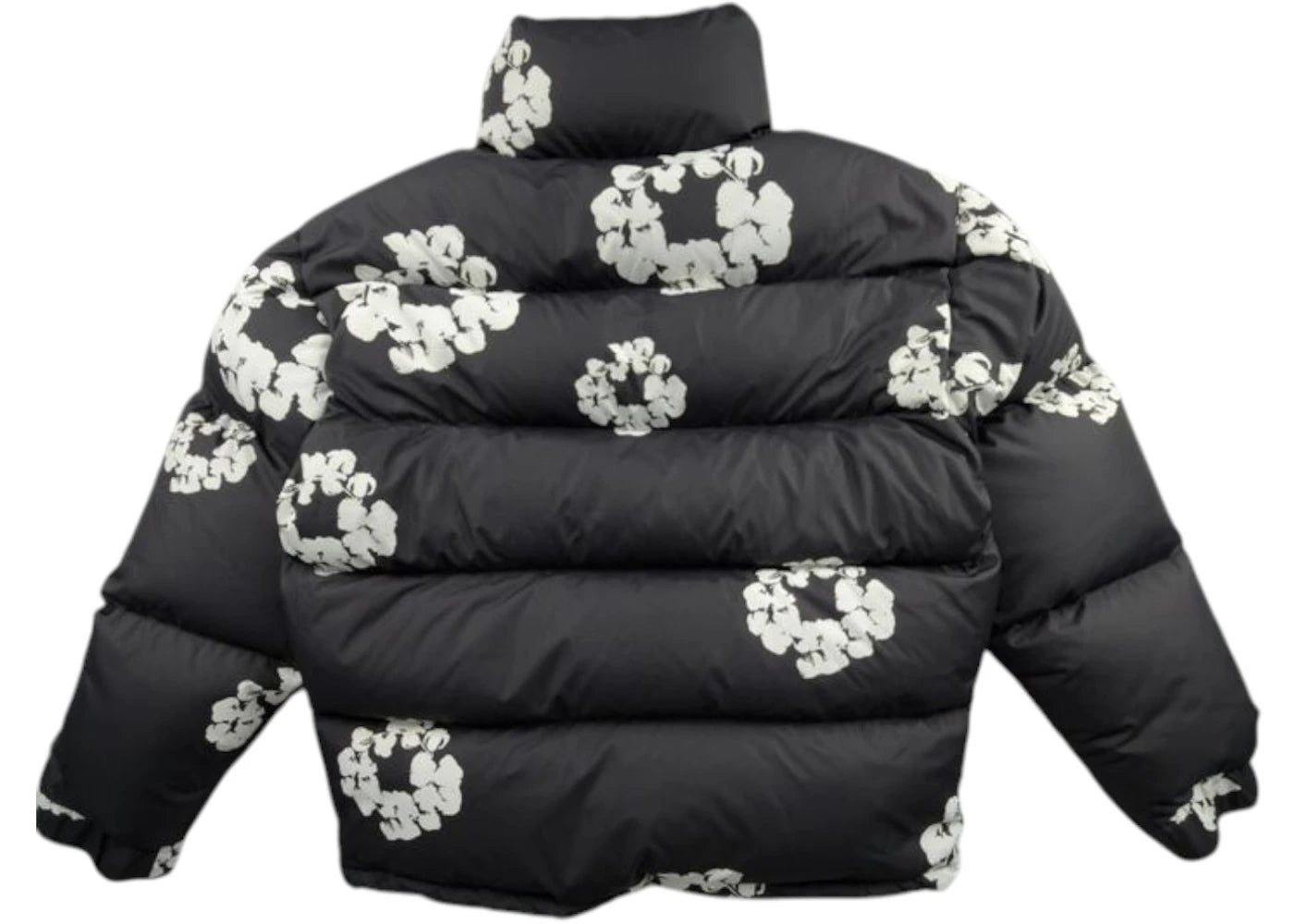 Denim Tears Cotton Wreath Puffer Jacket Black