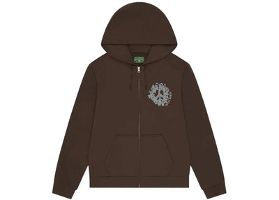 Denim Tears Denim University Zip Hoodie Brown