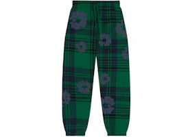 Denim Tears Plaid Cotton Wreath Sweatpants Green