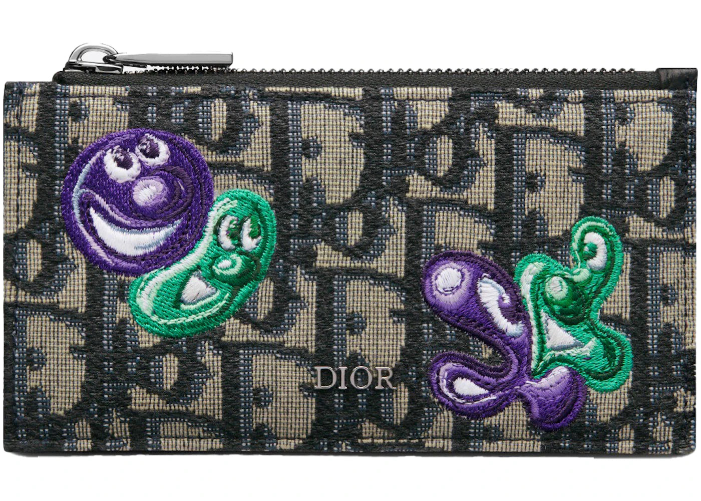Dior x Kenny Scharf Zipped Card Holder Beige/Black sneakers - authentic Dior shoes