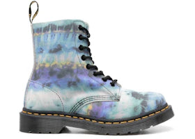 Dr. Martens 1460 Pascal Leather Lace Up Boot Blue Summer Tie Dye (Women's)