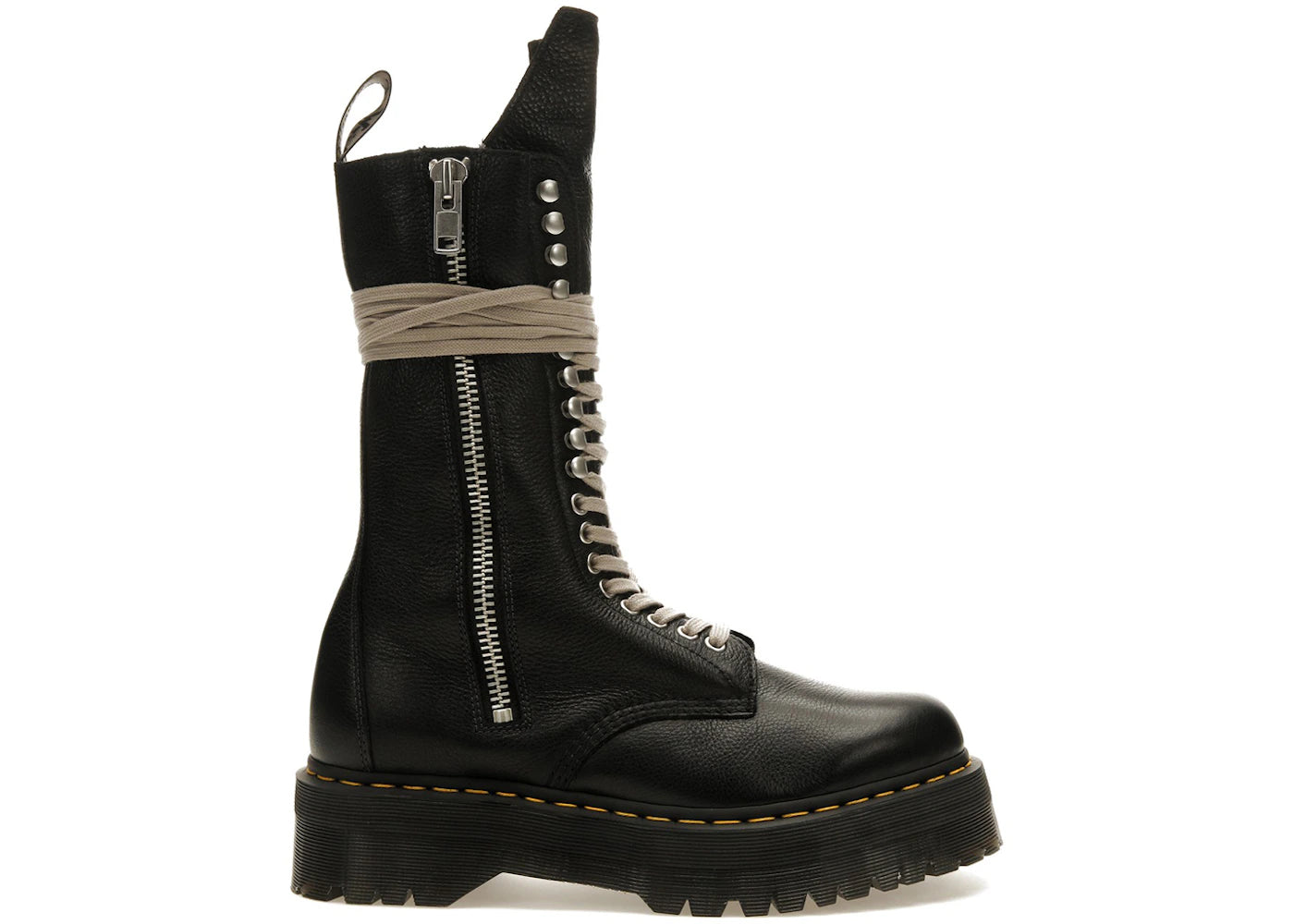 Dr. Martens 1918 Quad Leather Sole Calf Length Boot Rick Owens Black sneakers - authentic Dr. Martens shoes