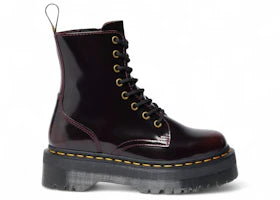 Dr. Martens Jadon Arcadia Leather Platform Lace Up Boot Cherry Red