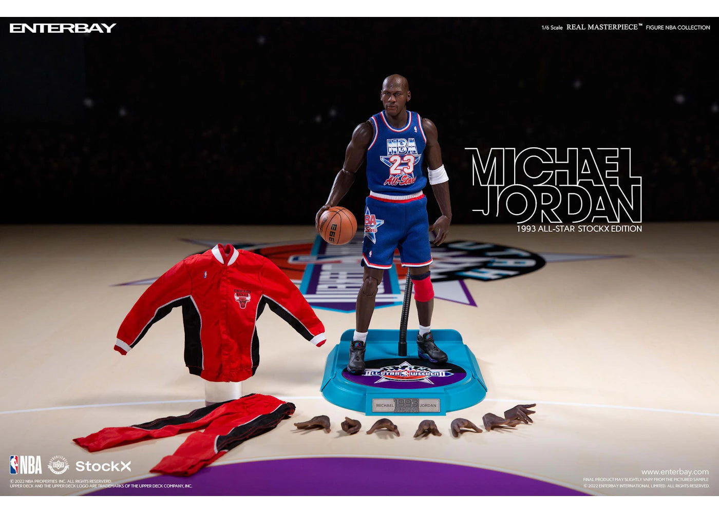 DropX™ Exclusive: Enterbay Michael Jordan All-Star 1993 Edition 1/6 Real Masterpiece Action Figure (Limited Edition 1500 Sets)