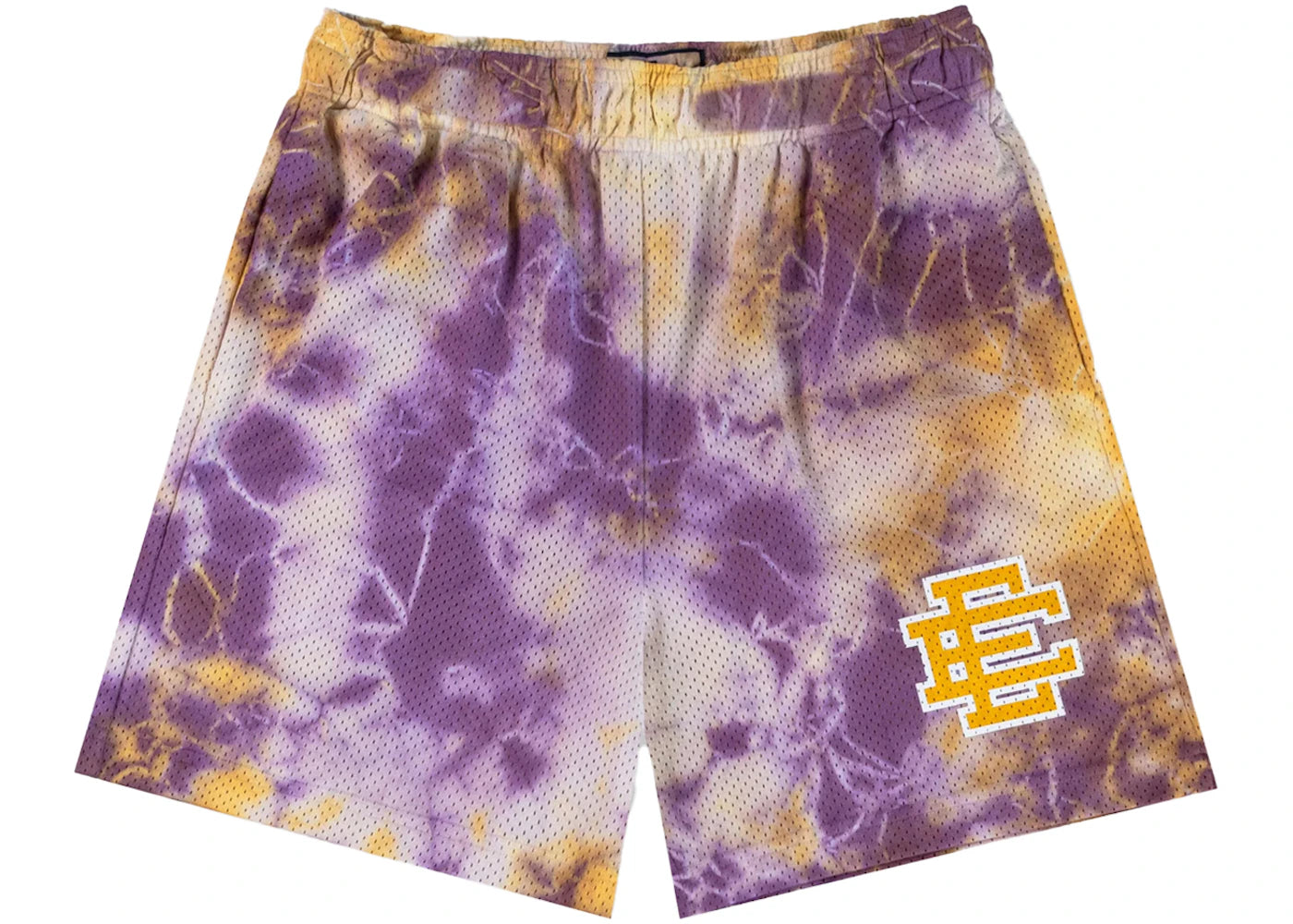 Eric Emanuel EE Basic Short Purple Tie Dye/Yellow sneakers - authentic Eric Emanuel shoes