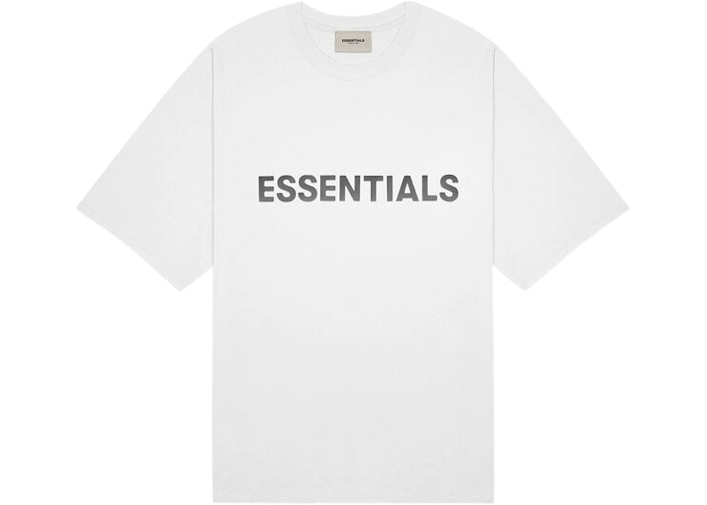 Fear of God Essentials 3D Silicon Applique Boxy T-Shirt White