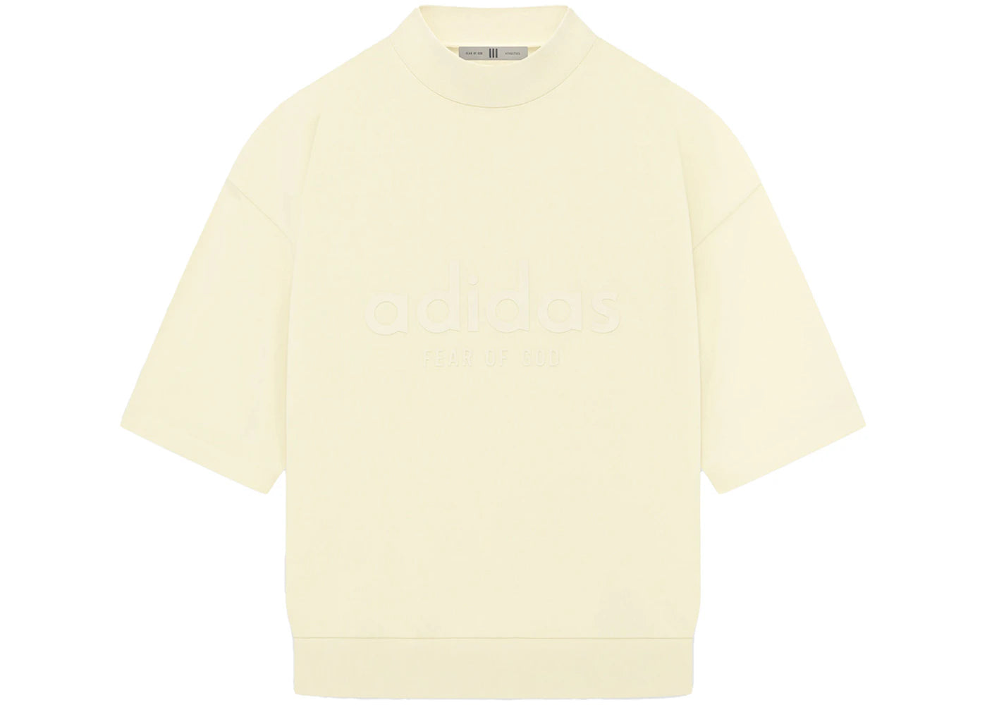 Fear of God Athletics Heavy Jersey 3/4 Mock Tee Pale Yellow sneakers - authentic Fear of God shoes