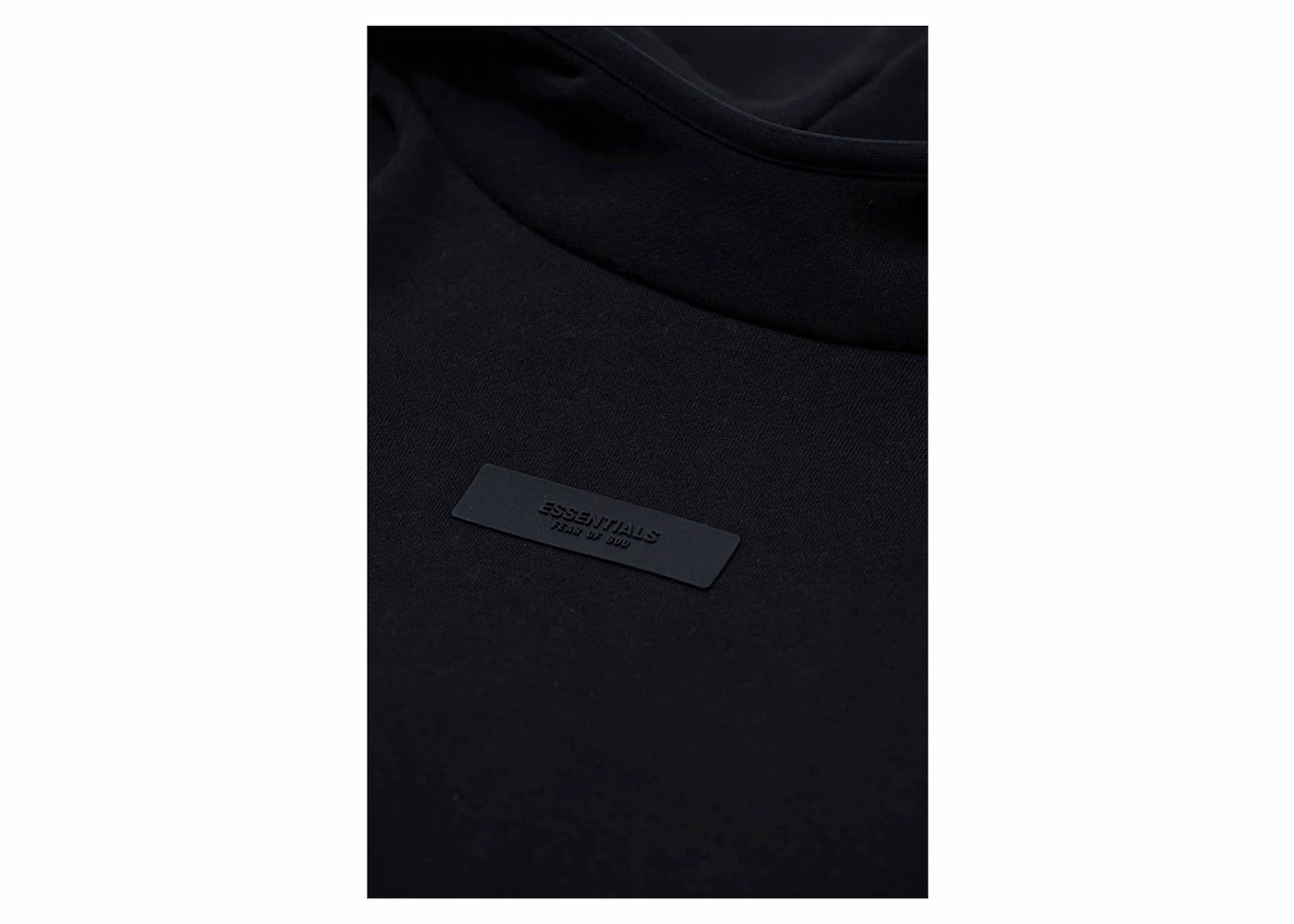 Fear of God Essentials Chest Logo Hoodie Jet Black/Jet Black