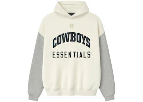 Fear of God Essentials Cowboys Sport Hoodie Cream/Concrete Heather