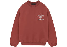 Fear of God Essentials Fleece Crewneck Crimson