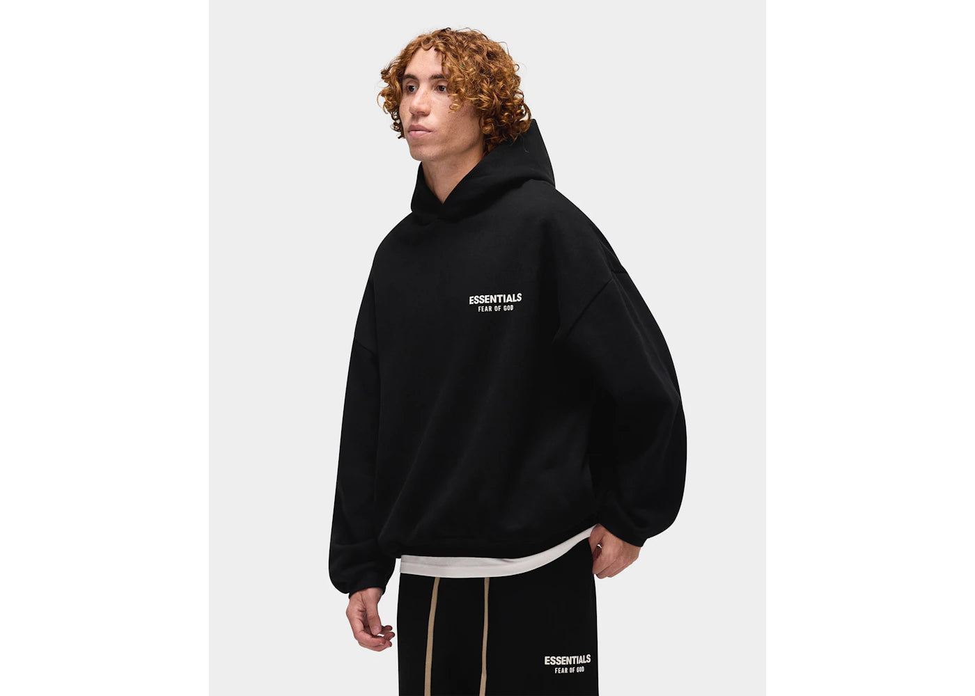 Fear of God Essentials Fleece-Hoodie (Herbst/Winter 2024) Schwarz