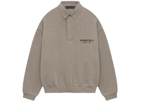 Fear of God Essentials Fleece Polo Heather Gray