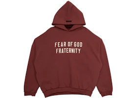 Fear of God Essentials Heavy Fleece Hoodie Crimson