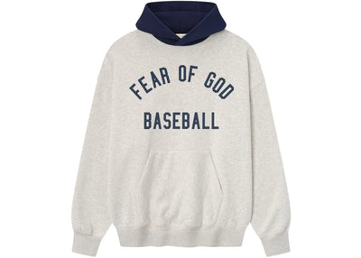 Fear of God Essentials MLB Sport Hoodie Oatmeal Heather/Midnight Navy