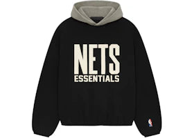 Fear of God Essentials Nets Hoodie Black/Warm Heather