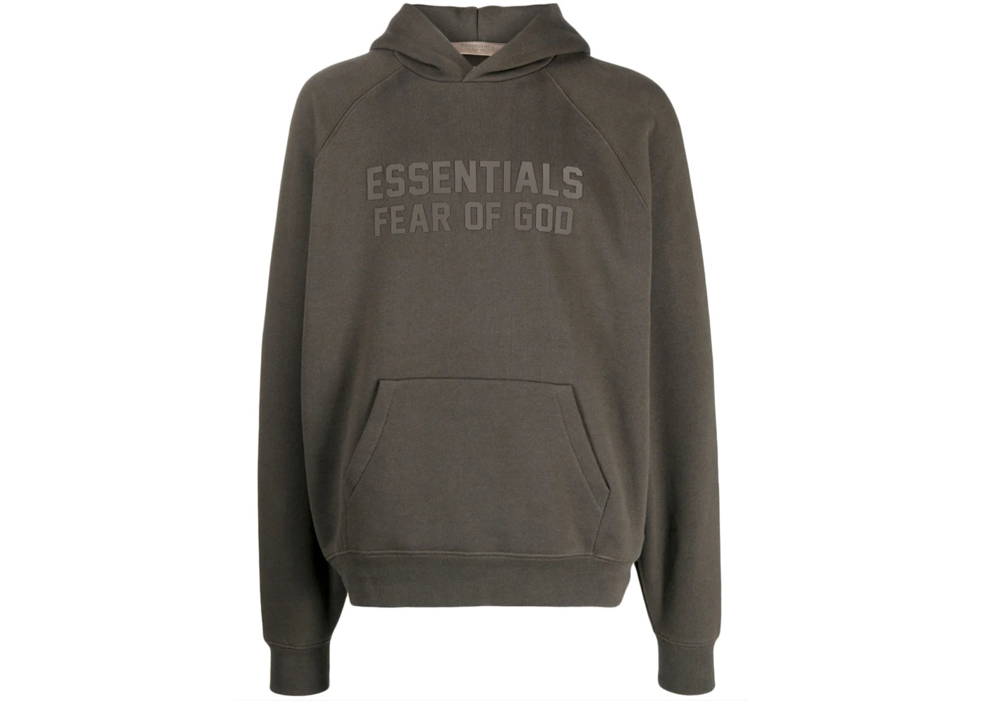 Fear of God Essentials Raglan Hoodie Gray Off Black sneakers - authentic Fear of God shoes