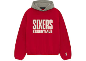 Fear of God Essentials Sixers Hoodie Red