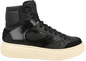 Ferragamo Cassio Leather High Top Black