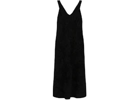 Ferragamo Women's Floral Fil Coupé Midi Dress Black