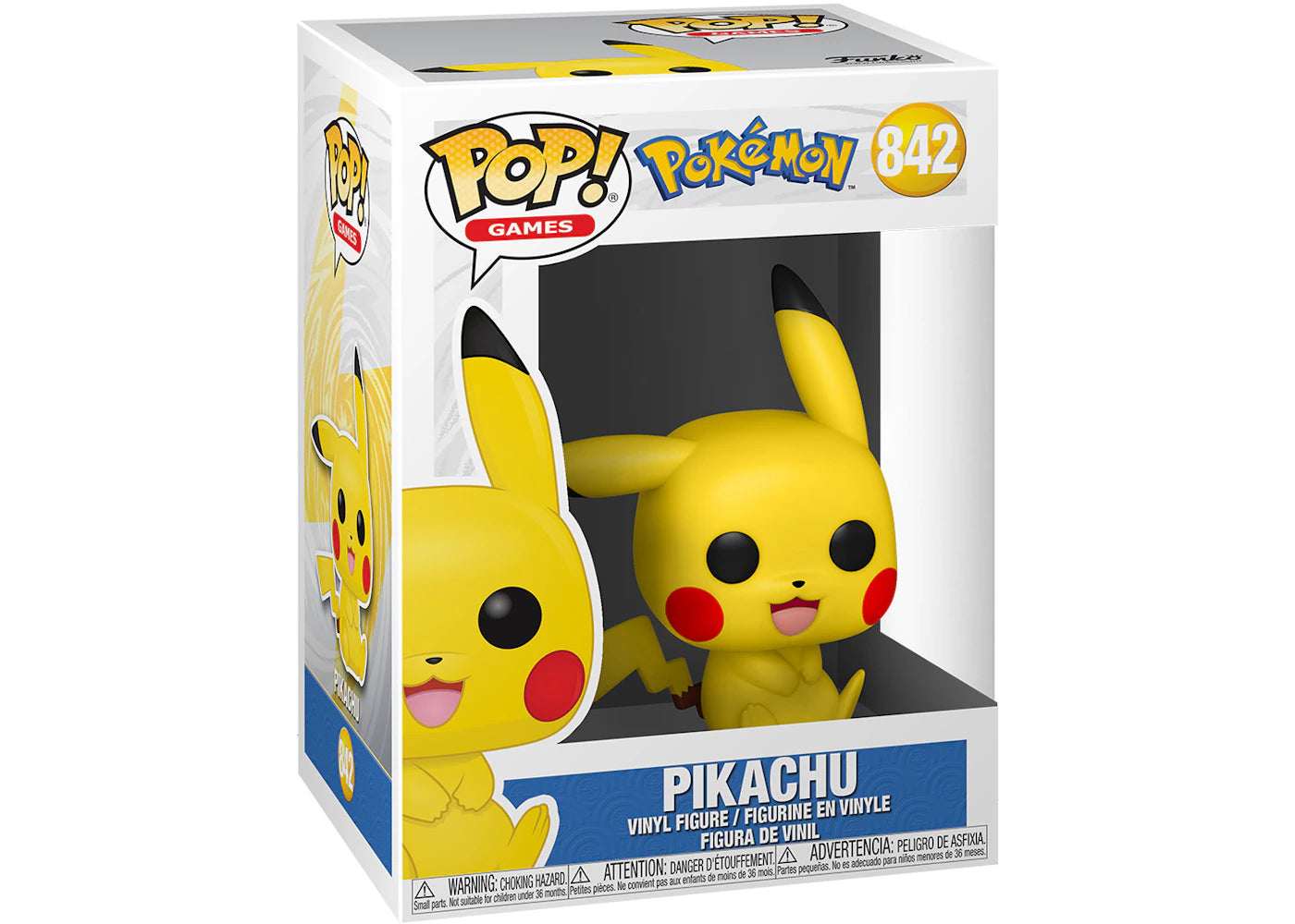 Funko Pop! Games Pokemon Pikachu (Sitting) Figure #842 sneakers - authentic Funko shoes