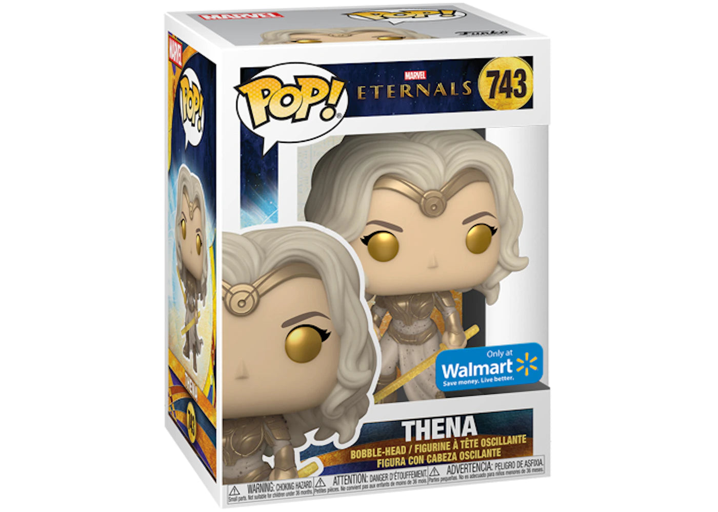 Funko Pop! Marvel Eternals Thena Walmart Exclusive Figure #743 sneakers - authentic Funko shoes