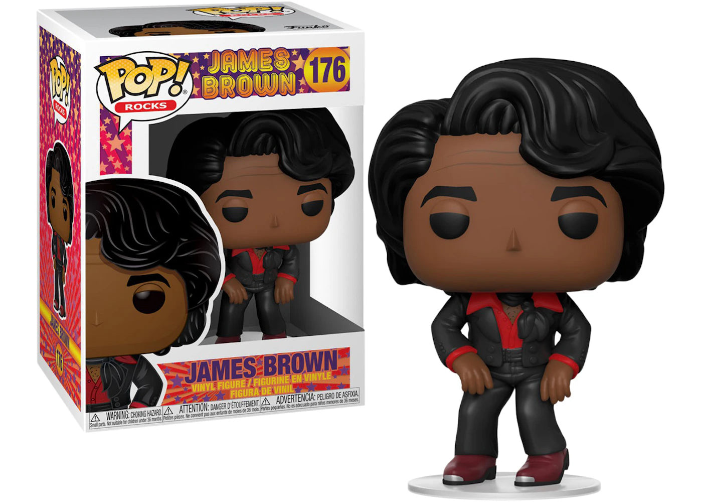 Funko Pop! Rocks James Brown Figure #176 sneakers - authentic Funko shoes