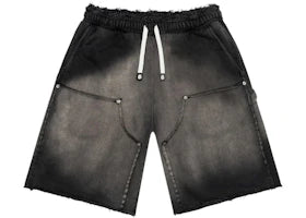 Godspeed Carpenter Distressed Shorts Black Sun Fade