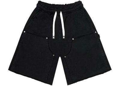 Godspeed Distressed Carpenter Shorts Flat Black