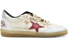 Golden Goose Ball Star Biege White Red