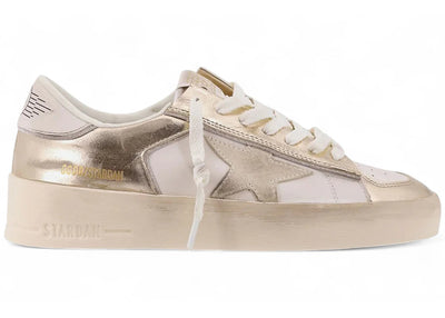 Golden Goose Stardan White Metallic Gold (Women's)