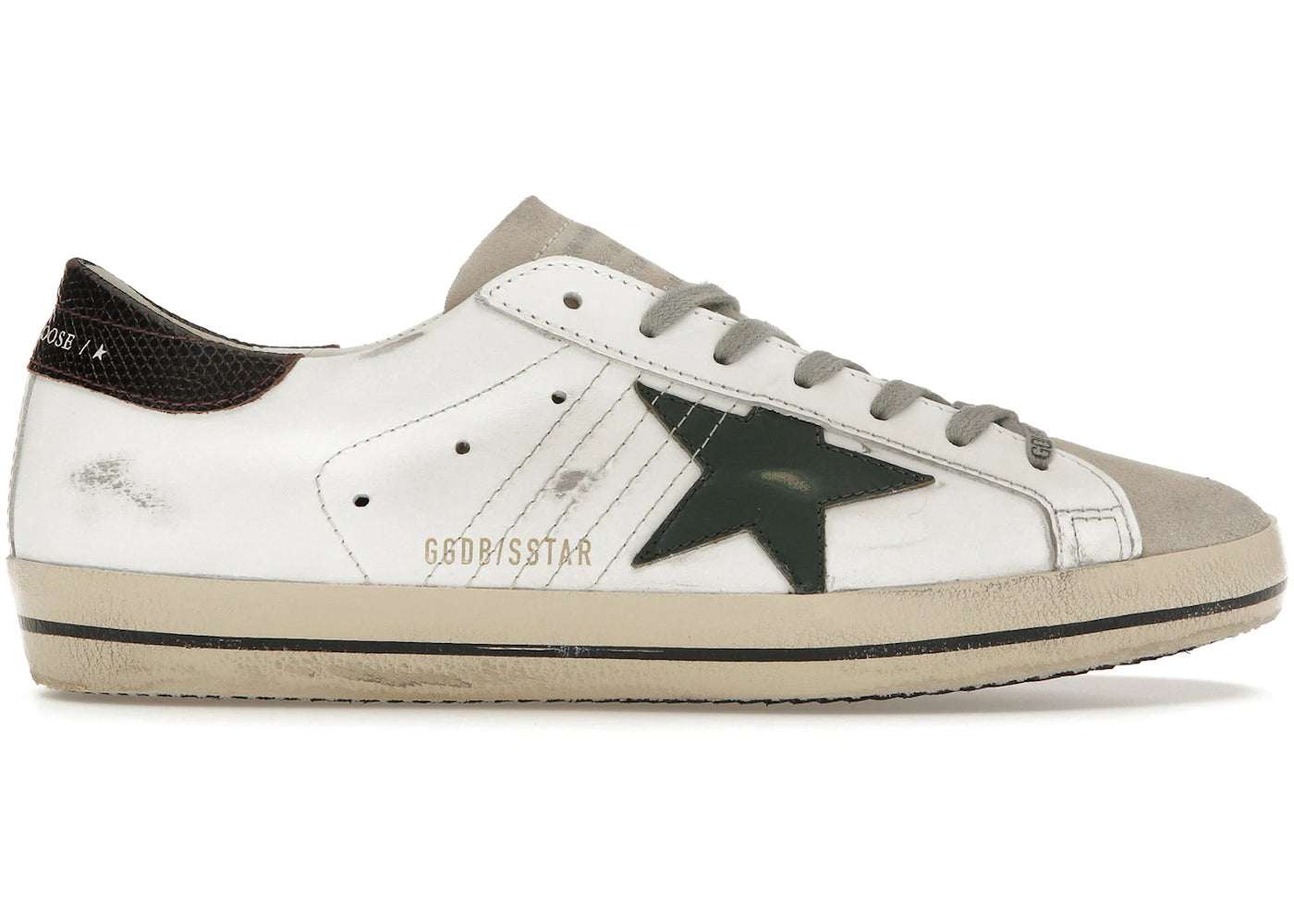 Golden Goose Super-Star White Seedpearl Green