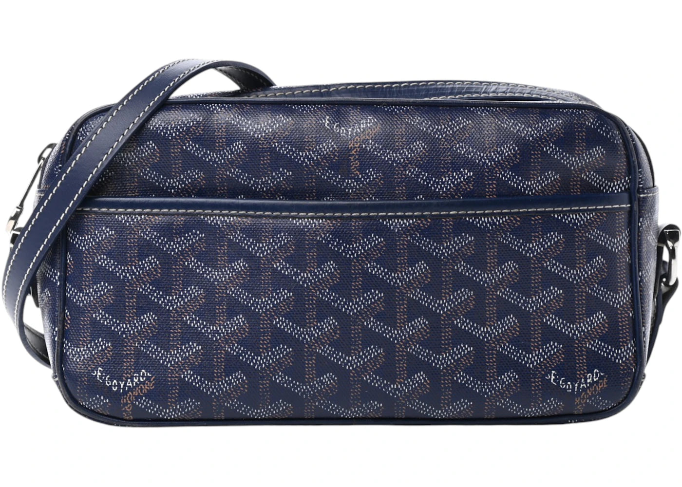Goyard Cap Vert Crossbody Goyardine Navy Blue