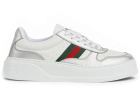 Gucci Chunky Trainer Silver Metallic White
