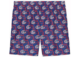 Gucci GG Anchor Print Swim Shorts Blue