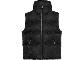 Gucci Jumbo GG Canvas Down Gilet Black