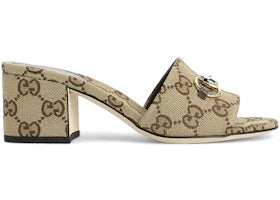 Gucci Slide Sandal Camel Brown GG Canvas (Women's)