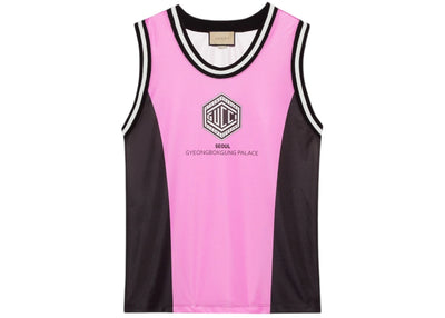 Gucci Technical Jersey Tank Top Pink