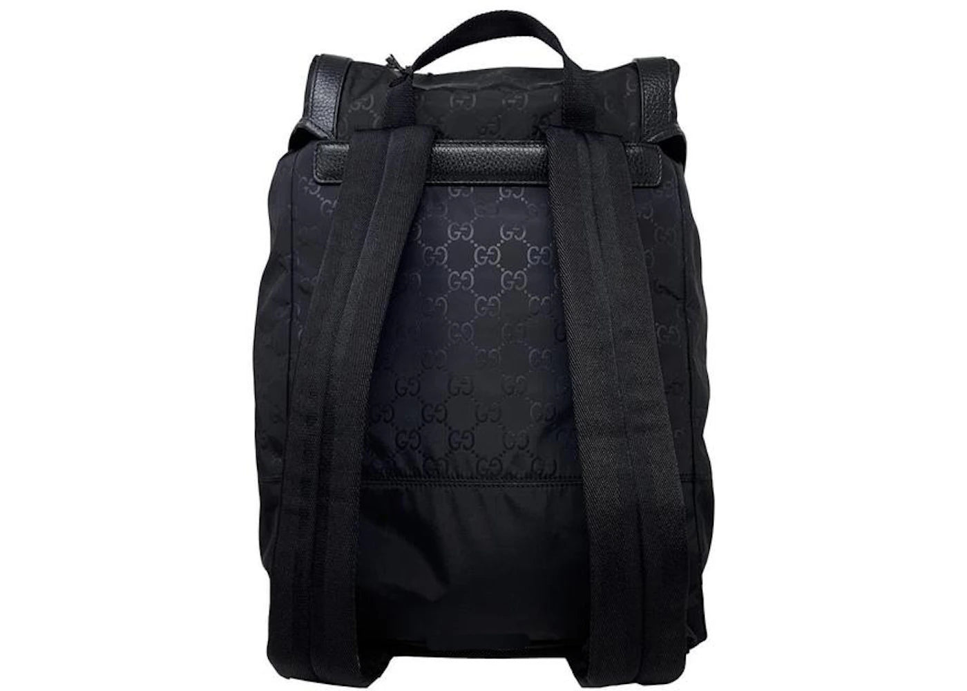 Gucci Reise-Nylon-Rucksack, groß, schwarz