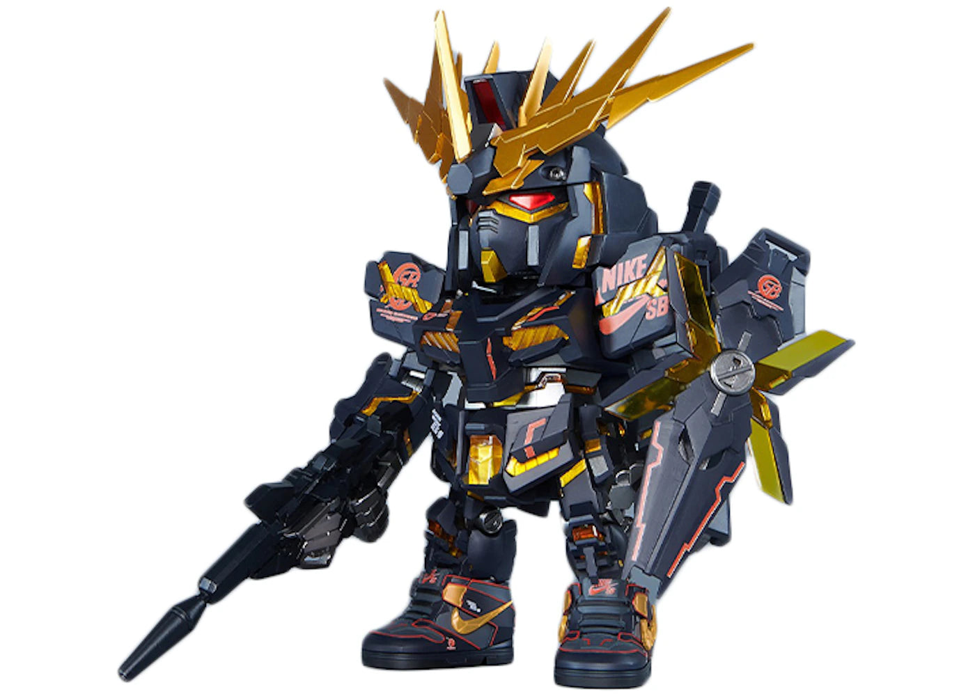 Bandai Gundam x Nike SB Unicorn QMSV RX-0 Banshee 02 (Destroy Mode) Action Figure
