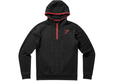 Gymshark Onyx V1 Hoodie Black/Onyx Grey/Carmine Red