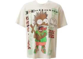 Hellstar Cartoon Cross T-shirt White